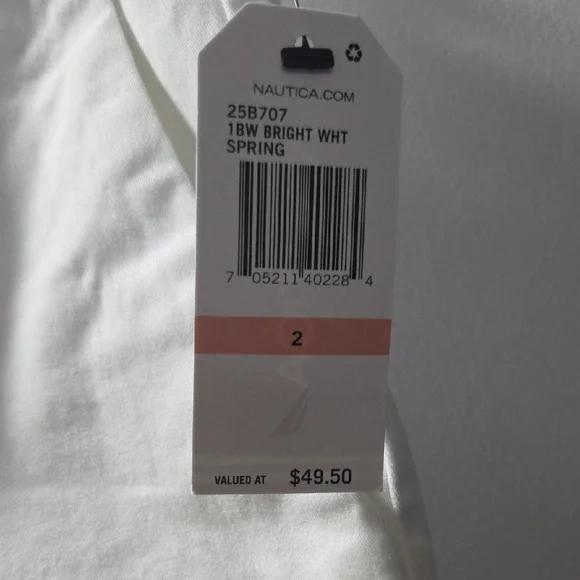 Nautica Women's Classic White Shorts - Picture 2 of 2